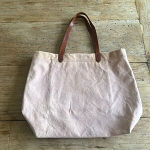 Madewell Canvas Transport Tote – Blush Pink – Well-Loved Condition